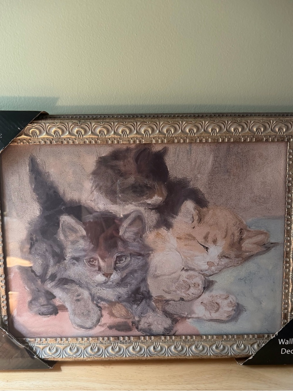 Framed Kittens Wall Art - Multicolor Cat Print